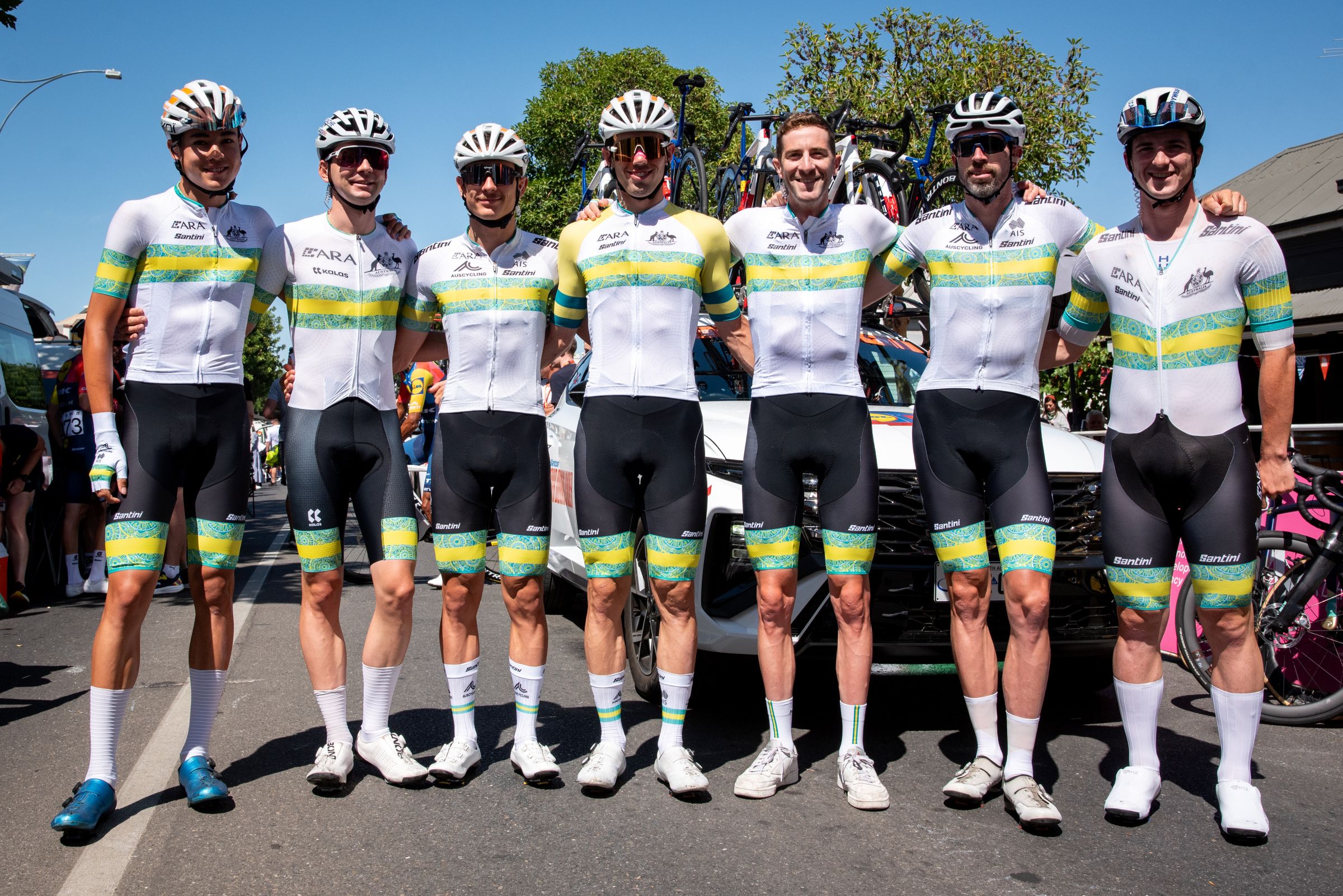 The men's team for the 2026 Santos Tour Down Under for the ARA Australian Cycling Team